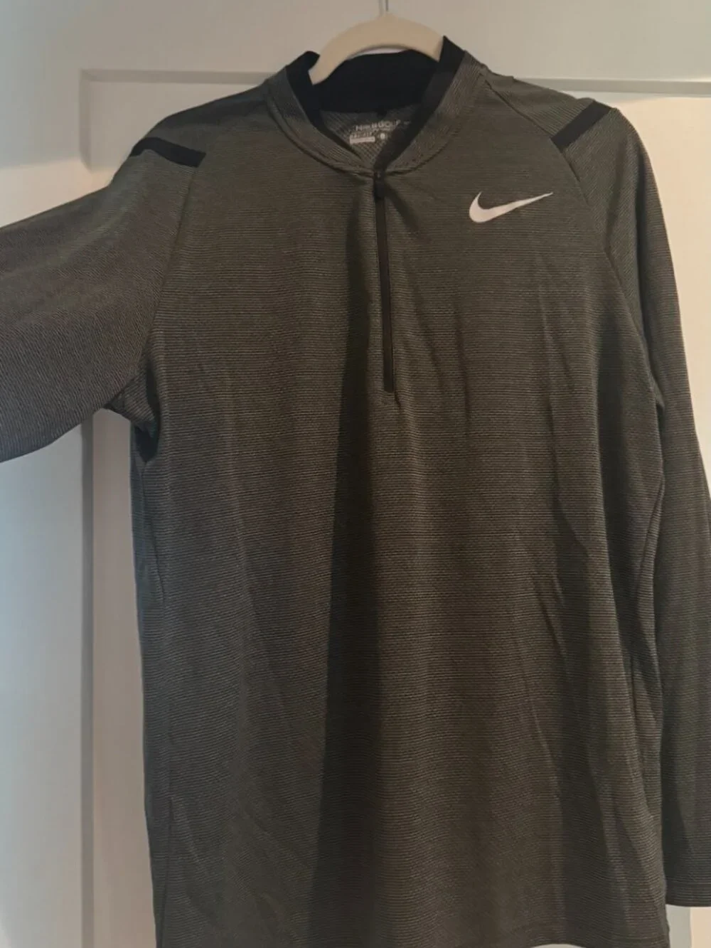 Nike Golf Dri-FIT Half-Zip Top Shirt Golf Men Pullover Charcoal Grey 833278-010